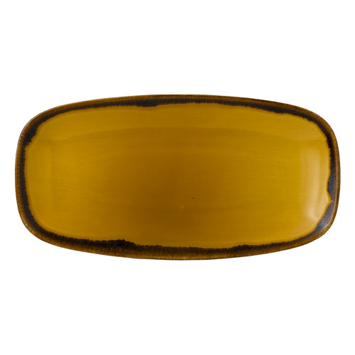 Harvest Mustard oblong serving plate