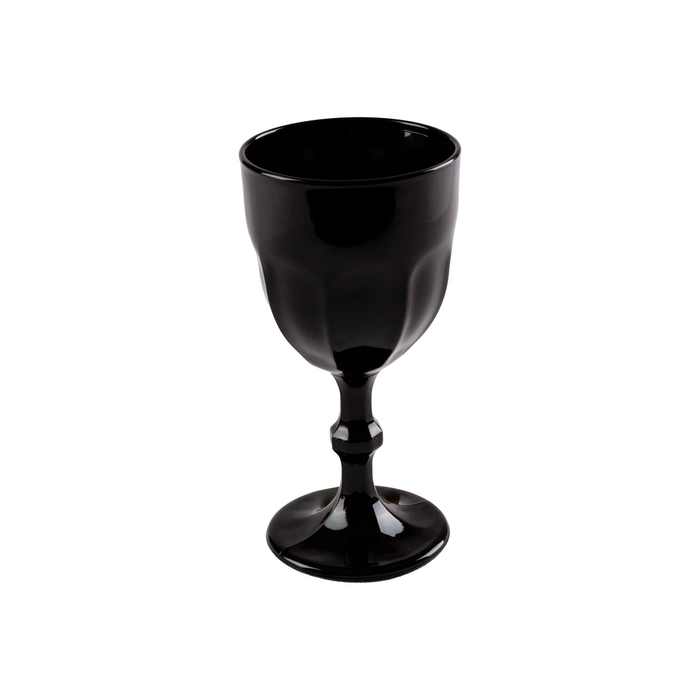 6 Country black short stemmed goblets 190 ml - Onis - 5602737106809
