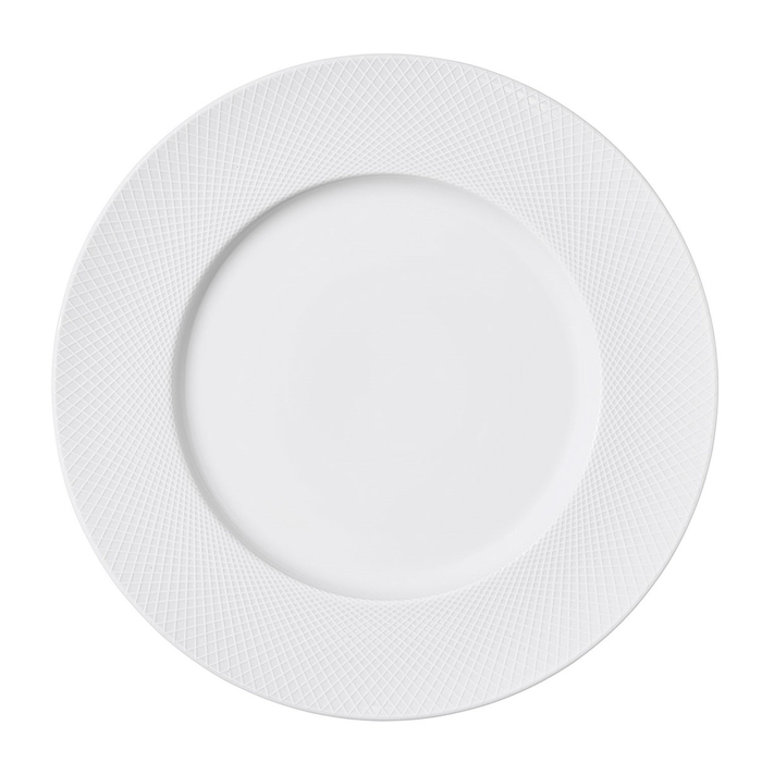 Graphique Presentation Plate 32,5cm, White Porcelain - Degrenne - 3057192454477