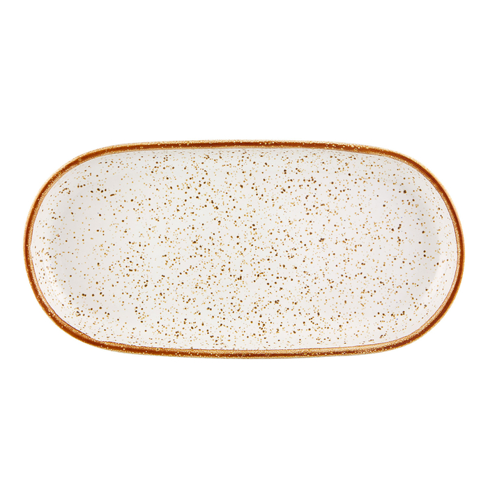 Oval Platter Rustic Blend white, 30 cm, Stoneware - Vista Alegre - 5604782032874