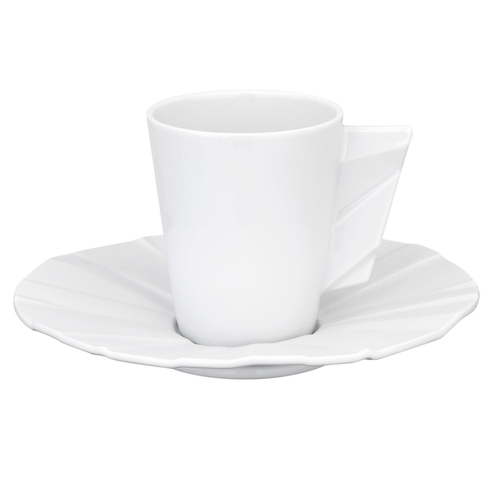 Matrix Coffee Cup and Saucer 84 ml, Glazed Porcelain - Vista Alegre - 5601266284941