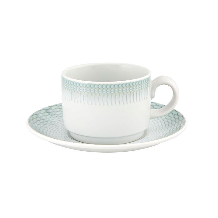 Saucer and Tea Cup 220 ml, Venezia, Porcelain - Vista Alegre - 5601266490977