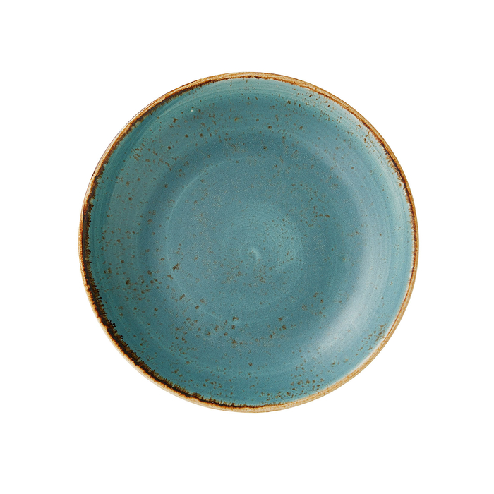 Craft Blue Deep Plate 20cm, Vitrified Porcelain - Steelite - 5018461380666