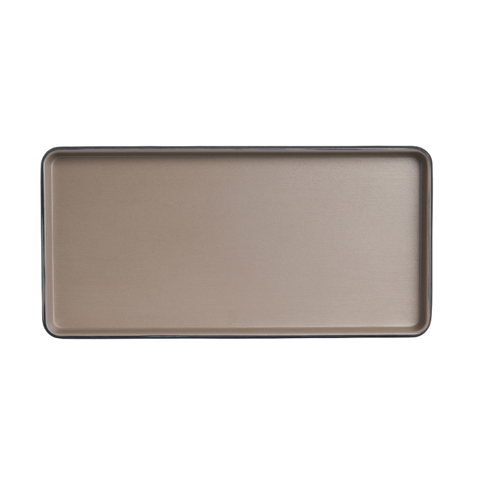 Travessa Retangular 25x12cm Baja Sandstone, Melamina resistente - Steelite - 5018461693421
