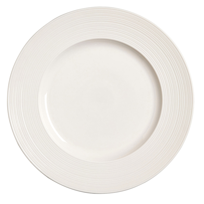 30cm flat plate, Concorde collection, white Porcelain with a smooth finish - Steelite - 5018461752364