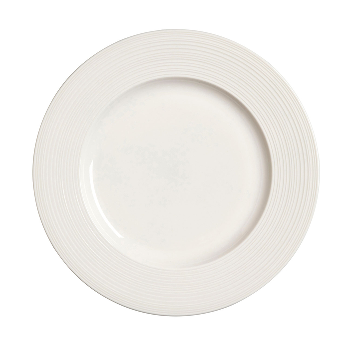 Prato Raso 27cm, Concorde, Porcelana branca com borda reforçada - Steelite - 5018461752371
