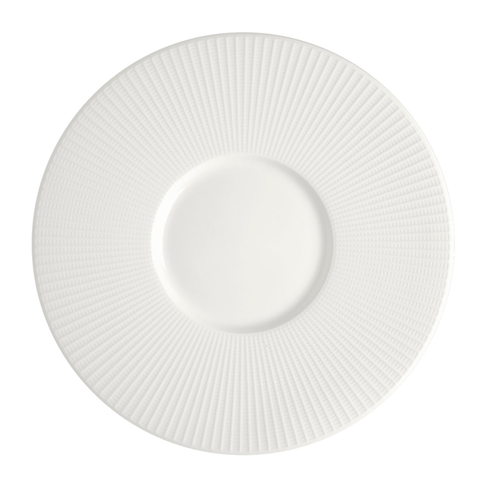 Gourmet Shallow Dish 28cm, Willow, vitrified Porcelain - Steelite - 5018461542057