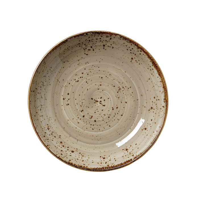 22cm Deep Plate Craft Porcini, vitrified Porcelain - Steelite - 5018461587416