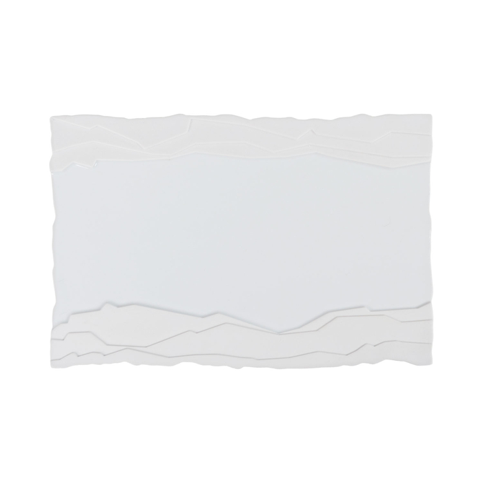 Travessa retangular Terra 26x18cm, branco, porcelana profissional - Costa Verde - 5603578201999