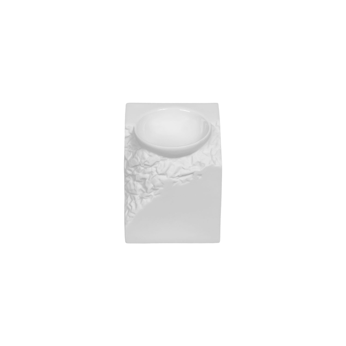 Pódium Terra quadrado 10×11cm, branco, porcelana profissional - Costa Verde - 5603578210243