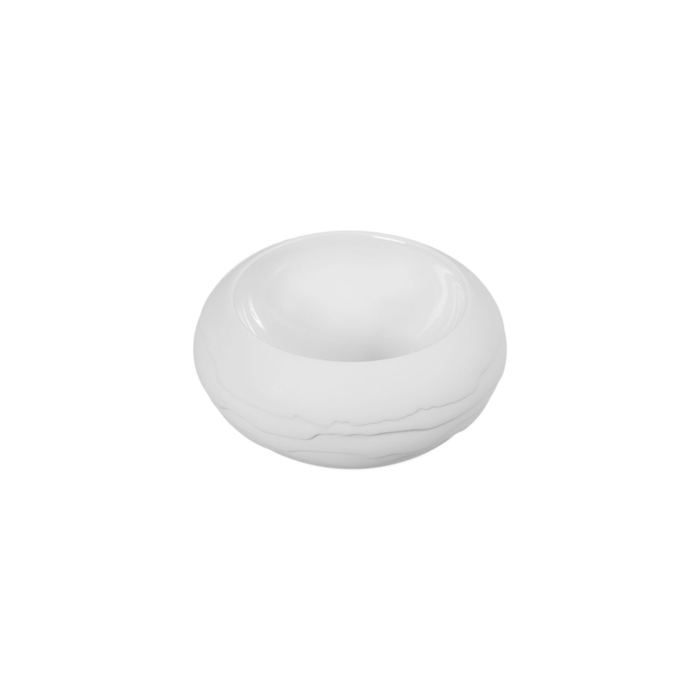 Taça redonda Terra 12cm, branco, porcelana profissional - Costa Verde - 5603578557102