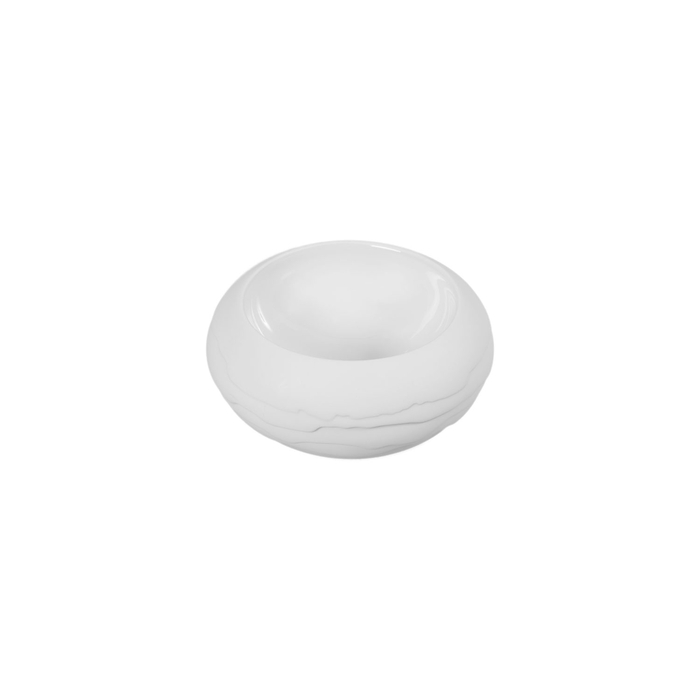 Taça redonda Terra 10cm, branco, porcelana profissional - Costa Verde - 5603578055738