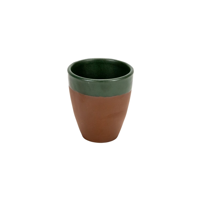 Maria Terracota Terra Green Coffee Cup Set of 4 9 cm - Maria Portugal Terracota - 5600851021039