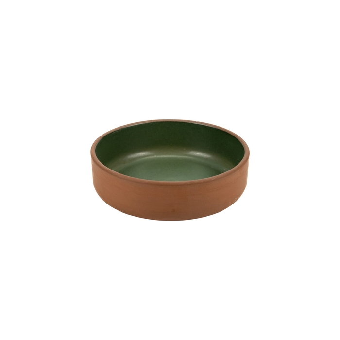 Maria Terracota Terra Green Low Bowl 15 cm - Maria Portugal Terracota - 5600785603868