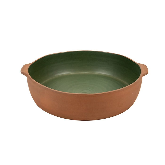 Maria Terracota Terra Green Large Round Baker 31 cm - Maria Portugal Terracota - 5600851020780