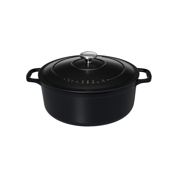 Mini Round casserole 12cm, black, enamelled cast iron - Chasseur - 3244334712018