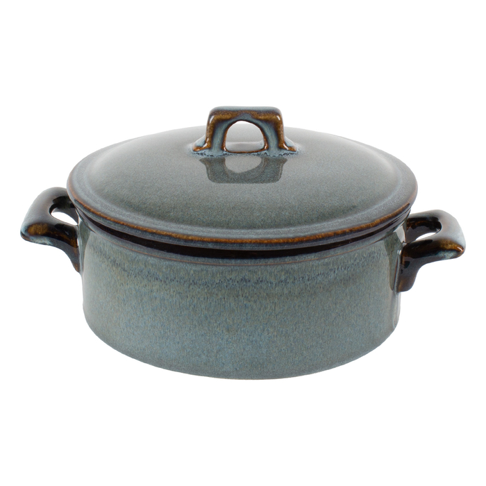 Casserole with Lid 16x7cm, Organic Pacific, Reactive Stoneware - Organic - 5602737102467