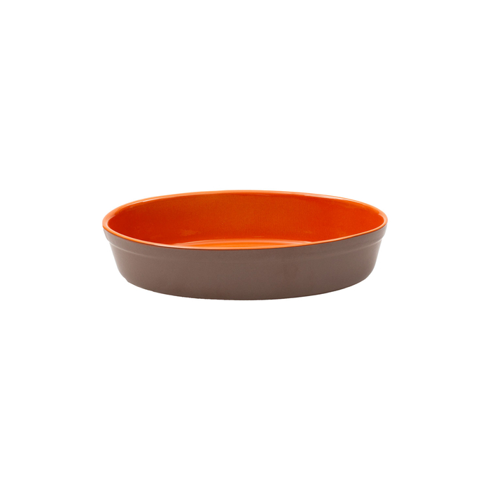 Mini assadeira grés 16,5x10,5cm oval Orange - Servotel - 5604256012692