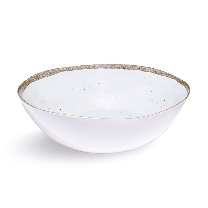 White Terrae Salad Bowl, 31×9cm, Melamine - Touch Mel - 8028460550042