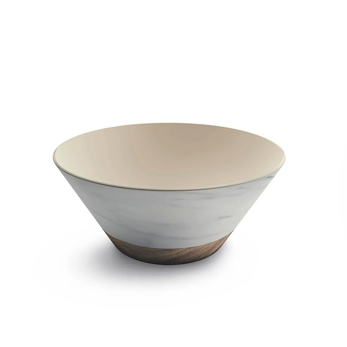 Round Carrara Salad Bowl, 26,5cm, Melamine - Touch Mel - 8028460482152
