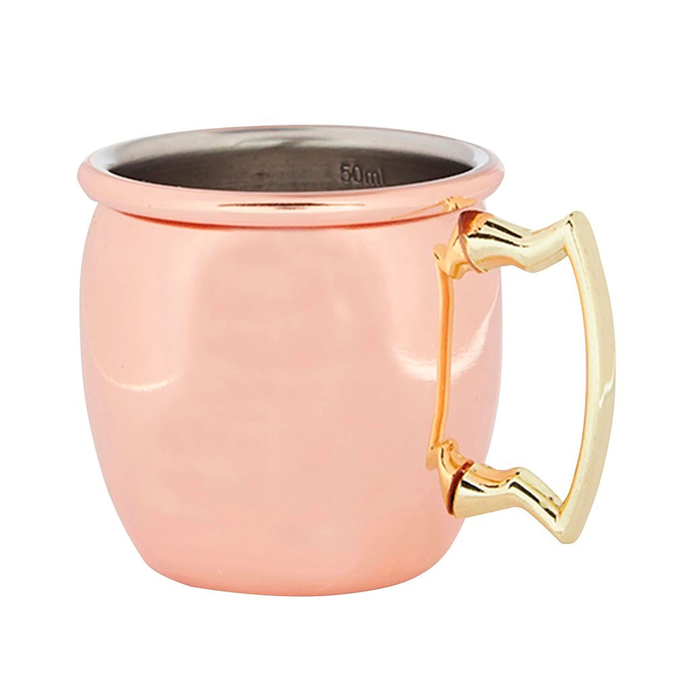 Curved Moscow Mule Mug, 50ml, Stainless Steel - Beaumont - 5020229110040