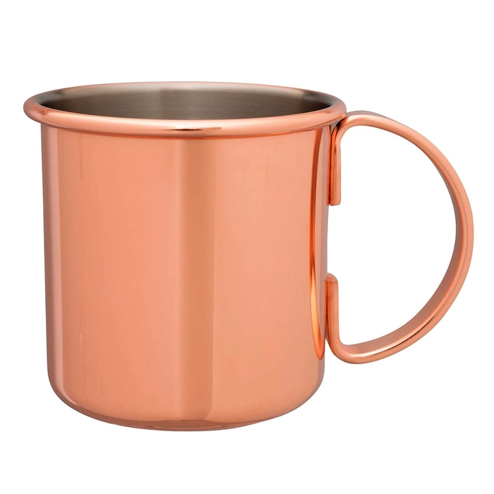 Straight Moscow Mule Mug, 500ml, Stainless Steel - Beaumont - 5020229107415