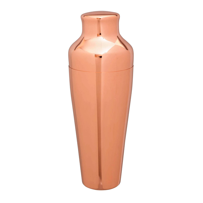 Art Deco Copper-Plated Shaker 550ml, Stainless Steel - Beaumont - 5020229107453