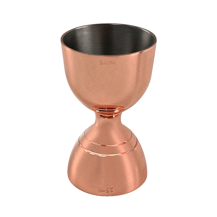 Copper Bell Jigger 25/50ml, Stainless Steel - Beaumont - 5020229112365