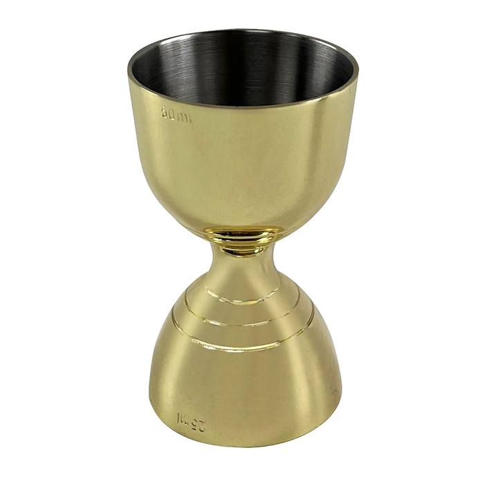 Medidor Sino Dourado 25/50ml, Aço Inoxidável - Beaumont - 5020229112372