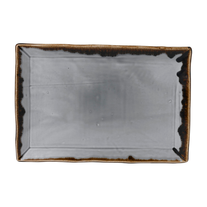 Serving plate Harvest Grey 35x23cm - Dudson - 5034414448771