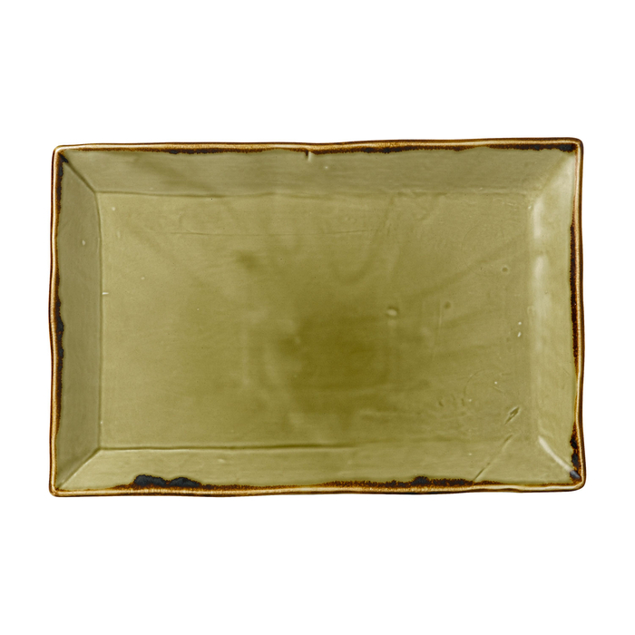 Harvest Green retangular tray 35x23cm - Dudson - 5034414443660