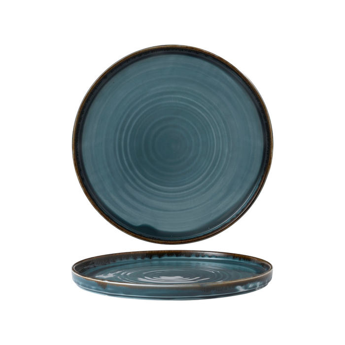 Prato raso Harvest Blue walled 26cm - Dudson - 5034414449532