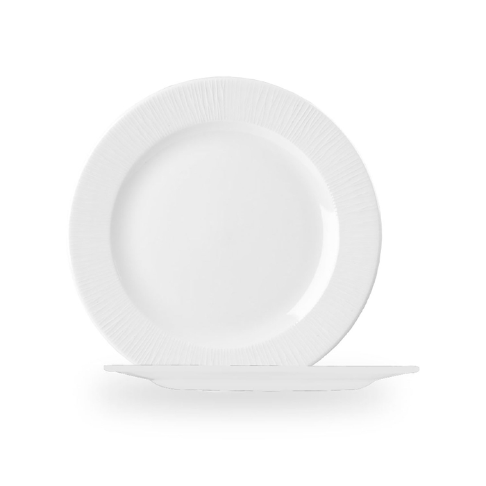 Dinner Plate 26 cm, Bamboo White, Vitrified Porcelain - Churchill - 5034414369526