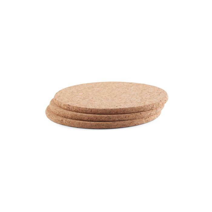 Conjunto de 3 bases para quentes em cortiça portuguesa 9,5cm - Go4cork - 5602248013450