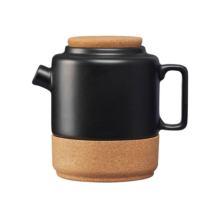 Bule de Chá Alma Gémea Preto 850ml - Amorim Cork - 5602248698718