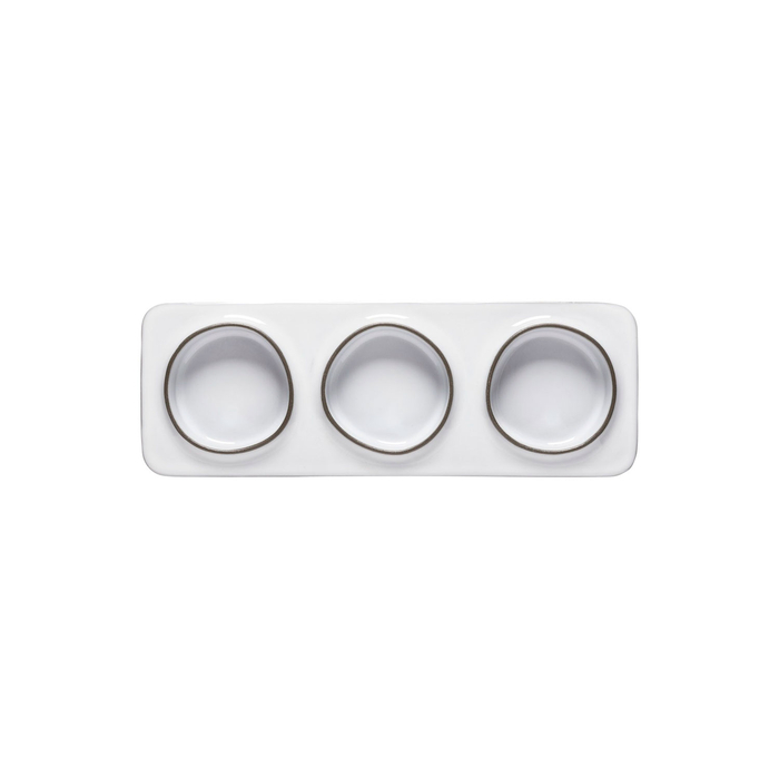 Ámbar rectangular platter with 3 sections 28 x 9.9 cm - Costa Nova - 5606739961565