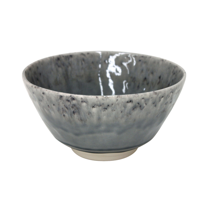 Madeira Serving Bowl 24cm, grey stoneware with handcrafted crackled finish - Costa Nova - 5606739933081