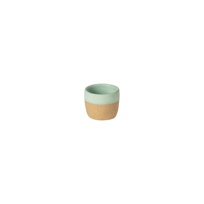 Copo Espresso Arenito aqua 6cm, 70ml, grés reciclado com acabamento mate artesanal - Costa Nova - 5606739972837