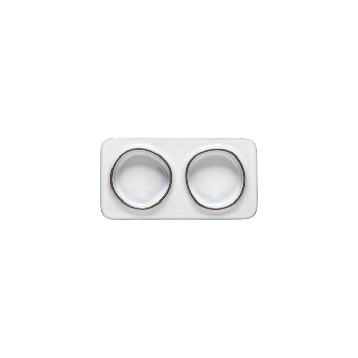 Âmbar rectangular platter with 2 sections 19.1 x 10 cm - Costa Nova - 5606739971618