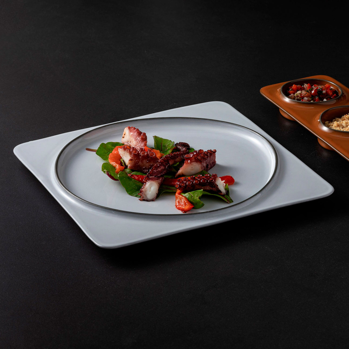 Âmbar white square plate 27.1 x 27 cm - Costa Nova - 5606739961541