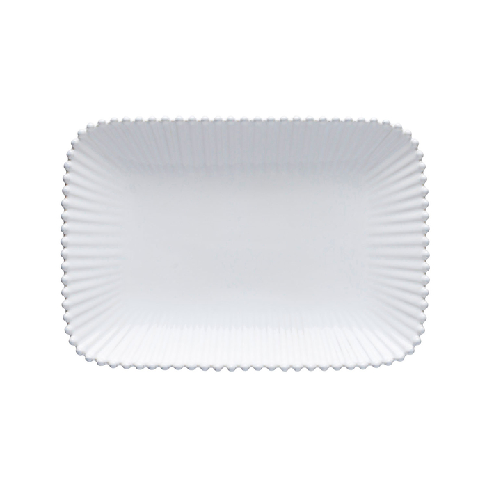 Travessa retangular Pearl 30 x 21 cm, grés fino com acabamento artesanal - Costa Nova - 5606739951009