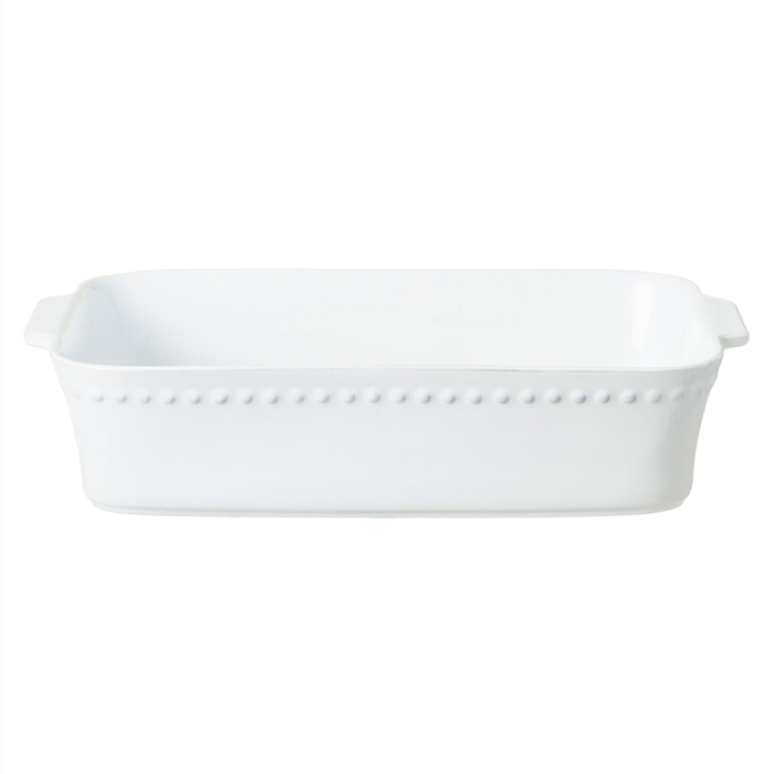 Pearl Large Rectangular Baker 38 x 24 cm, fine stoneware with handcrafted finish - Costa Nova - 5606739951016