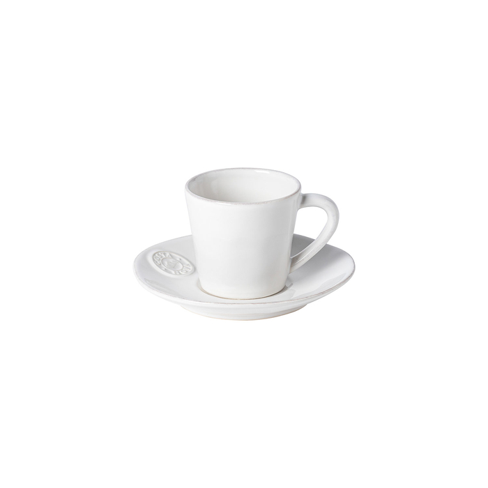 Saucer/Coffee Cup Nova White 16cm, Fine Stoneware - Costa Nova - 5606739915414