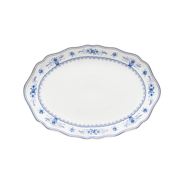 Vila Oval Platter 32 cm White-Blue Costa Nova - Costa Nova - 5606739980351