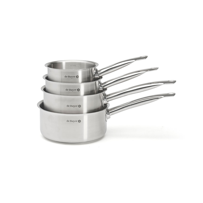 PRIM'APPETY Stainless Steel Saucepan Set 14-20cm, Stainless Steel - de Buyer - 3011243501046