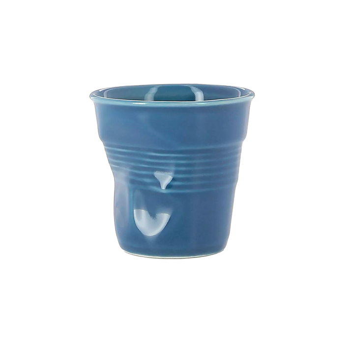 Blue tumbler crumple cup 80ml - Revol - 3198246506091