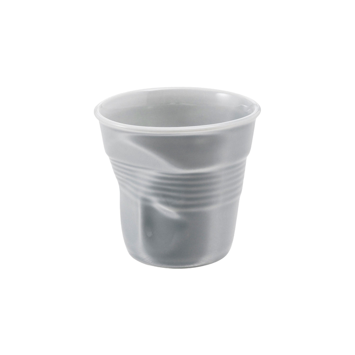 Grey tumbler crumple cup 80ml - Revol - 3198246554542