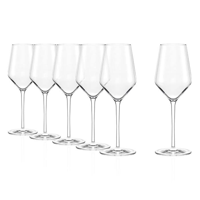 6 Quatrophil white wine Glasses 405ml - Stölzle Lausitz - 5602737106892