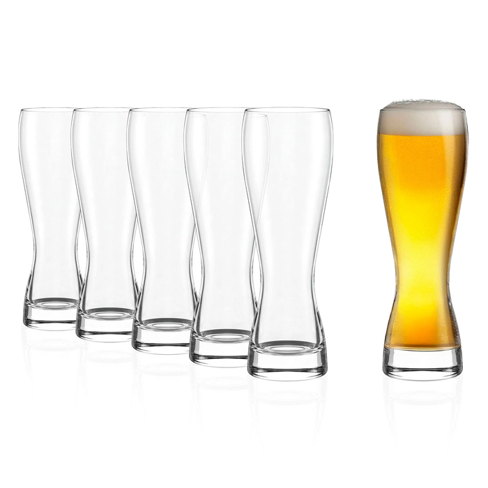 6 Wheat beer glass bavarian style 670ml - Stölzle Lausitz - 5602737108087