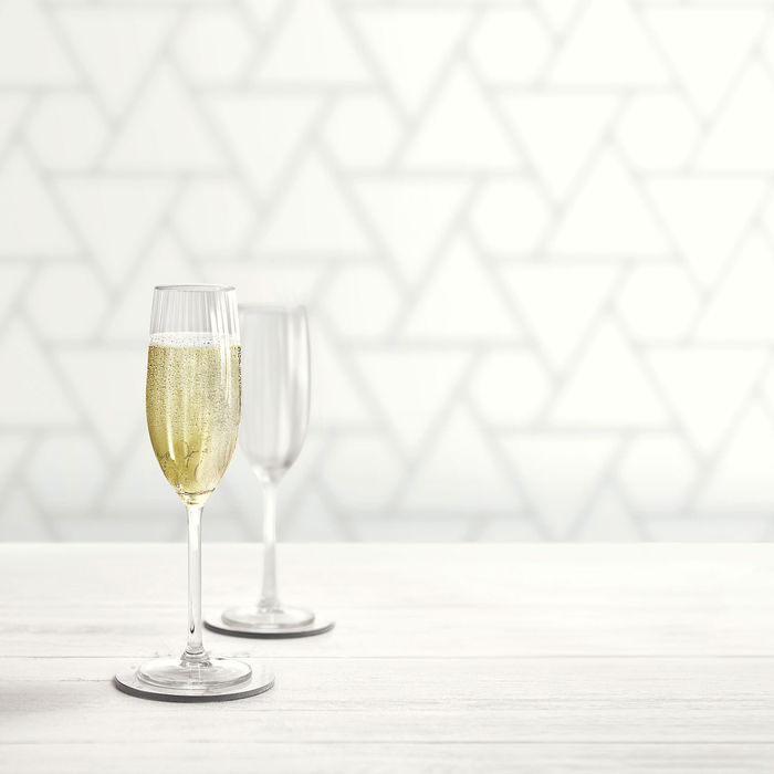 4 Flutes Plissé 210ml - Leerdam Crisal Glass - 8710964360172